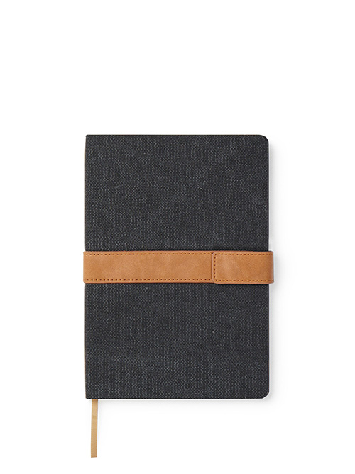  - Bosler RCS återvunnen canvas anteckningsbok Svart