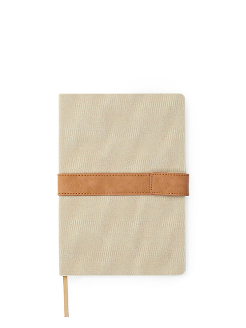  - Bosler RCS återvunnen canvas anteckningsbok Beige