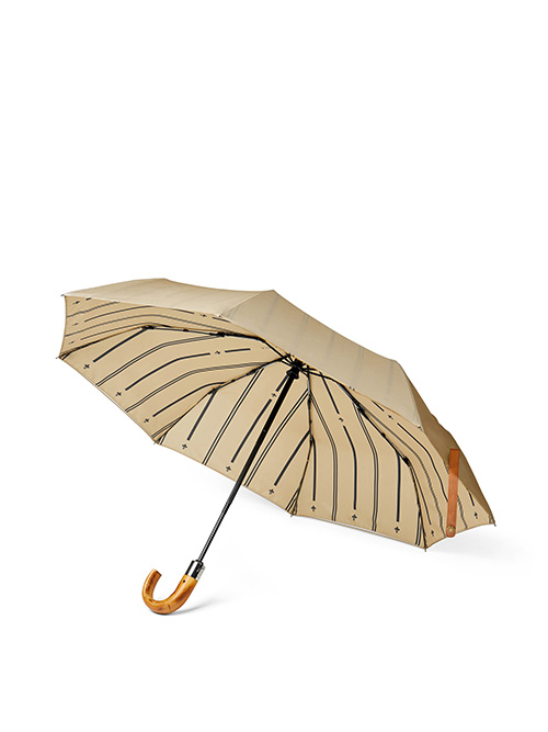  - Bosler AWARE™ återvunnet PET 21" hopfällbart paraply Greige