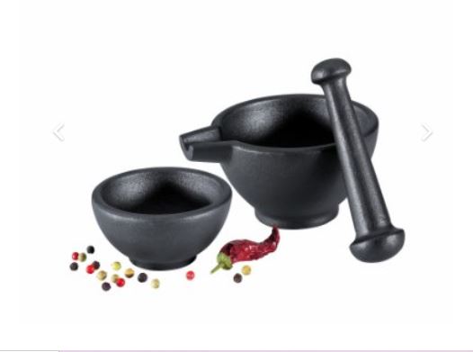  - Mortel i gjutjärn 3-delar